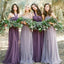Convertiable Mismatched Tulle Long Wedding Party Dresses Cheap Charming Bridesmaid Dresses, WG34