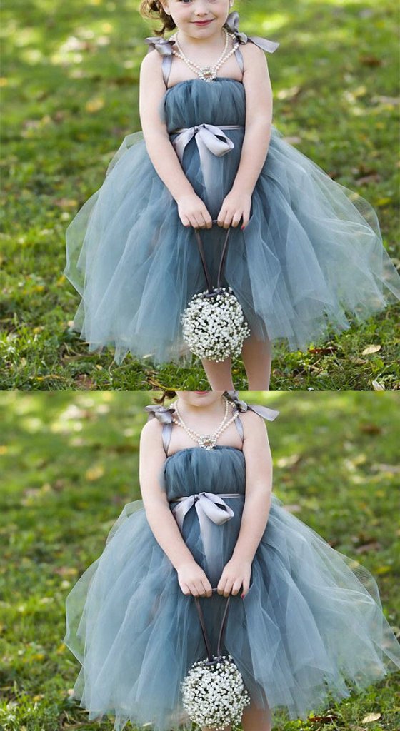 Dusty Blue Pix Tutu Dresses, Tulle Flower Girl Dresses, Cheap Little G AlineBridal Dusty Blue Pix Tutu Dresses, Tulle Flower Girl Dresses, Cheap Little G AlineBridal
