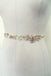 Floral Bridal Belt,Wedding Belt,Crystal Rhinestones Girl Sash, Gold Beaded Leaves Sashes, SA0026