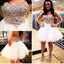 Short strapless sweetheart mini sparkly lovely homecoming prom dress,BD0039