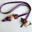 Purple Handmade Flowers  Girl Sash,Country Bridesmaids Sash,Elegant Satin Sash, SA0004