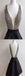 Short black mismatched open back sexy freshman homecoming prom dress,BD0050