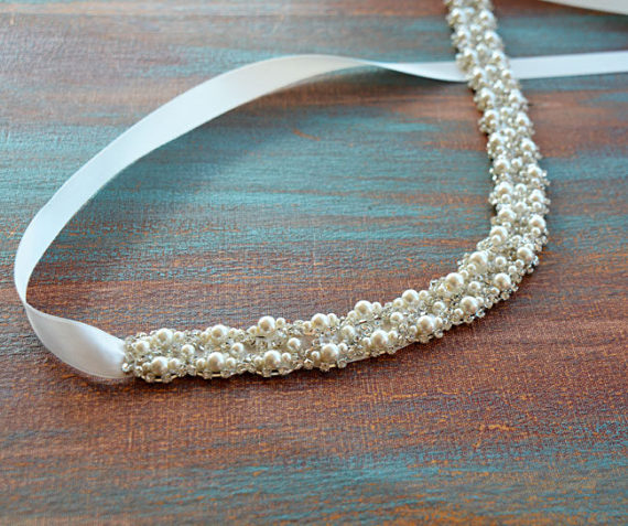 Thin Beading Pearl Bridal Belt, Wedding Belt, Wedding Sash, Different AlineBridal Thin Beading Pearl Bridal Belt, Wedding Belt, Wedding Sash, Different AlineBridal