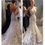 Appliques Spaghetti Straps Backless Mermaid Sexy Unique Style Wedding Dress Bridal Gown, WD0101