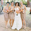Best Sale Sequin  V-Neck Shinning Knee-Length Inexpensive Free Custom Make Bridesmaid Dress, WG13