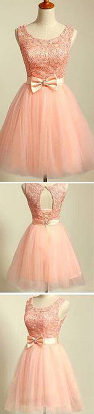 peach pink lace lovely for teens modest formal homecoming dress,BD0080 AlineBridal peach pink lace lovely for teens modest formal homecoming dress,BD0080 AlineBridal