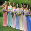Hater Different Color Chiffon Simple Beach Formal Long Country Bridesmaid Dress. BD088