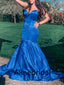 Elegant Sweetheart Sleeveless Mermaid Long Prom Dress, PD3538