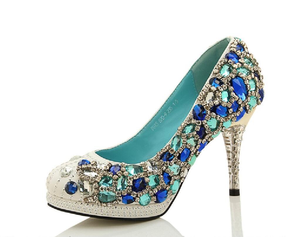 luxury crystal high heel wedding shoes| Alibaba.com