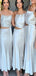 A-Line Spaghetti Straps Ankle Length Bridesmaid Dresses AB4247