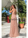 A-Line Stunning Sequin Open Back Sexy Evening Elegant Prom Dresses PD1004