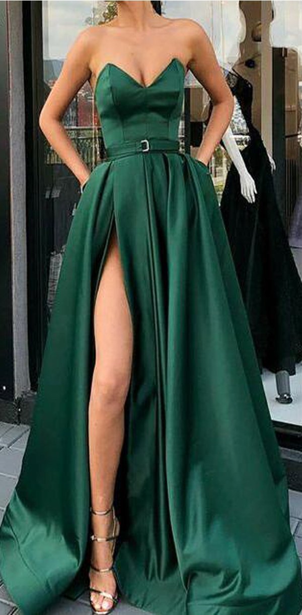 green prom dresses for sale Green Prom Dress Off The Shoulder Straps Ball Gown Graduation Party Dress For Women Sweet 16 Dress Birthday Party Dress Formal Wear