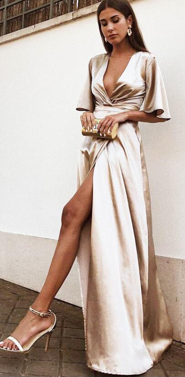 open lace back dress Off-the-Shoulder Long Glitter Prom Dress