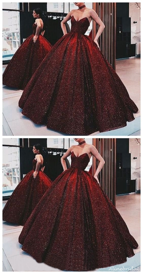 A-Line ELegant Gorgeous Strapless Modest Floor-Length Prom Dresses PD1 – AlineBridal