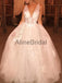 A-line Newest V-Neck Applique Evening Prom Dresses PD1016