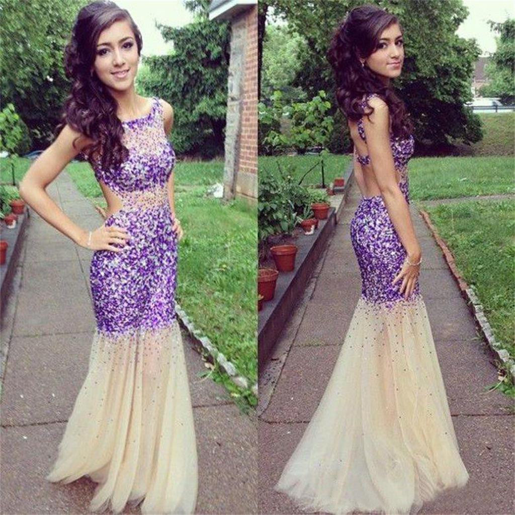 Popular Fashion Sparkly Mermaid Unique Style Evening Cocktail Prom Dresses Online,PD0101