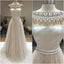 Long Ivory Charming Beaded A-line Sleeveless Wedding Dresses, WD0126