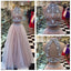 Long Custom Two Pieces High Neck Pretty Open Back Fashion Prom Dresses Online,PD0115