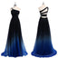 Long Chiffon One shoulder Gradient Popular Unique Pretty Prom Dresses, PD0122