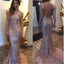 Long Sleeves Sequined High Neck Open Back Sparkly Mermaid Party Prom Dresses Online,PD0174