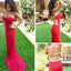 New Arrival Red Spaghetti Straps Open Back Unique Evening Party Prom Dress,PD0064