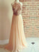 Backless A-line Chiffon Floor Length Sparkly Popular Cocktail Prom Dresses PD0159