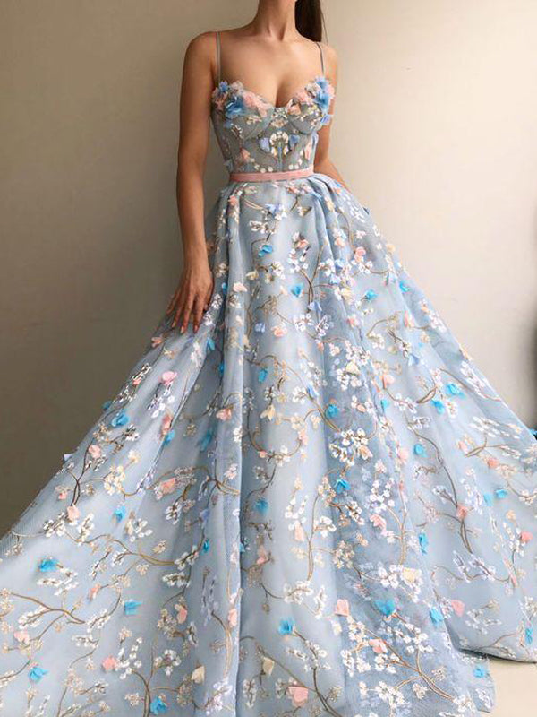 Flower prom dresses 2019 sales