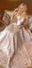 Blush Pink Satin Lace Sleeveless V-neck Prom Dresses.PD00259