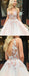 Blush Pink Tulle Applique V-neck Sleeveless Prom Dresses For Teens .PD00238