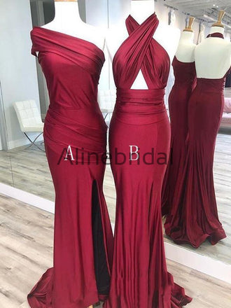 Strapless A-line Elegant Long Lace Appliques Prom Dresses, PD1028