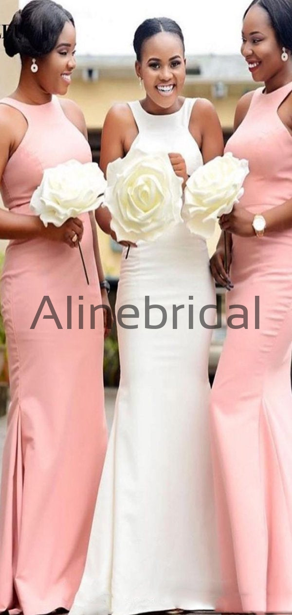 peach mermaid bridesmaid dresses Long Jersey Empire Waistline Mermaid Bridesmaid Dresses With Cap Sleeves