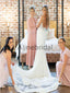 Charming Pink Simple Jersy Beach Long Bridesmaid Dresses AB4203