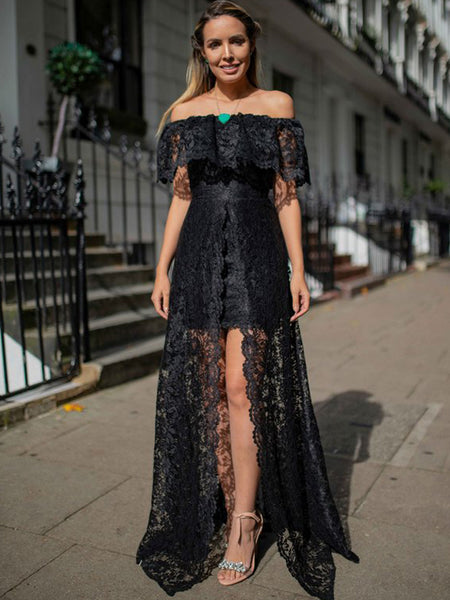 Lace Black Off The Shoulder Shift Dress L'AGENCE Lindsay Off Shoulder Lace Sequin Dress In Lace Black Off The Shoulder Shift Dress L'AGENCE Lindsay Off Shoulder Lace Sequin Dress In