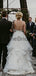 Charming Lace Ruffles Tulle Ball Gown Spaghetti Strap Wedding Dresses, AB1570