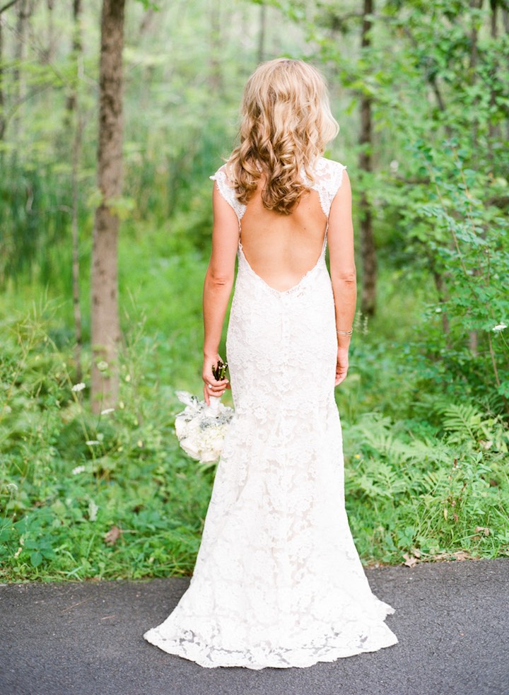 Charming Sexy Mermaid Ivory Lace Open Back Vintage Wedding Dresses, WD0058