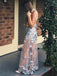 Convertible Light Grey Jersey See Through Tulle Bottom Appliques Sheath Prom Dresses ,PD00074