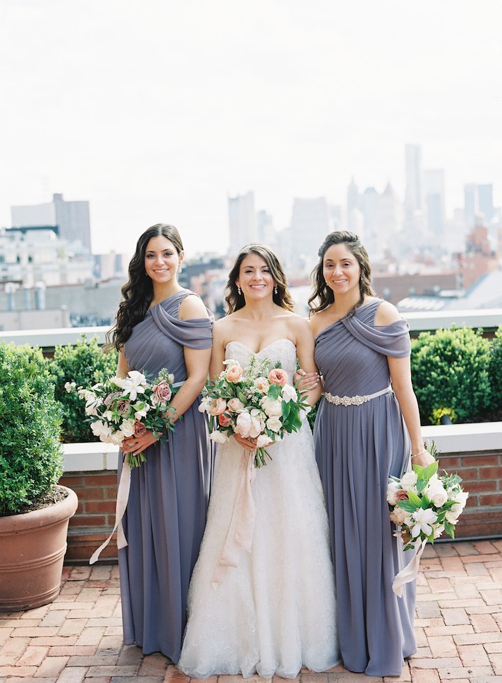 Dark blue grey bridesmaid dresses hot sale