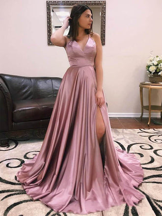 Dusty rose prom dress store