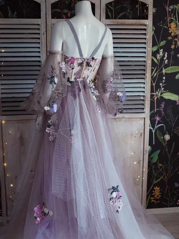 dusty lavender long dress Dusty Purple Dress - Maxi Dress - Sleeveless Dress - V-Neck Dress