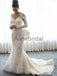 Elegant Long Sleeves Lace Mermaid Long Wedding Dresses WD0573