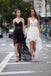 Fashion Lace High Low Spaghetti Straps Prom Dresses ,PD00112