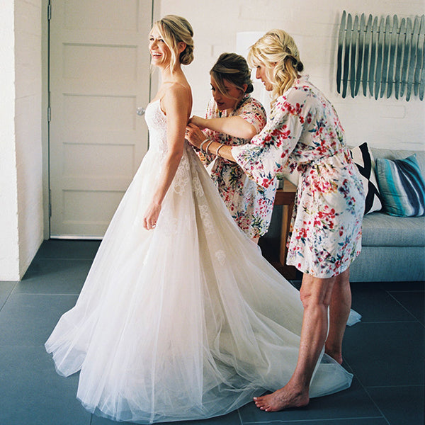 navy blue dress for baby girl A-line Strap V Neck Simple Long Lace Tulle Bridal Dress, Pleats main image 1