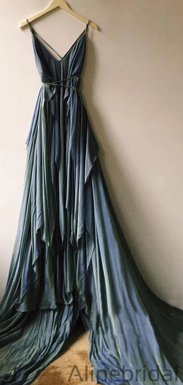 Flowy Chiffon Rustic Wedding Dresses Beach Wedding Gown, Prom Dresses ...