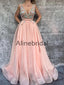 Formal V-Neck Sleeveless Fashion Evening Dresses For Prom Party PD1006