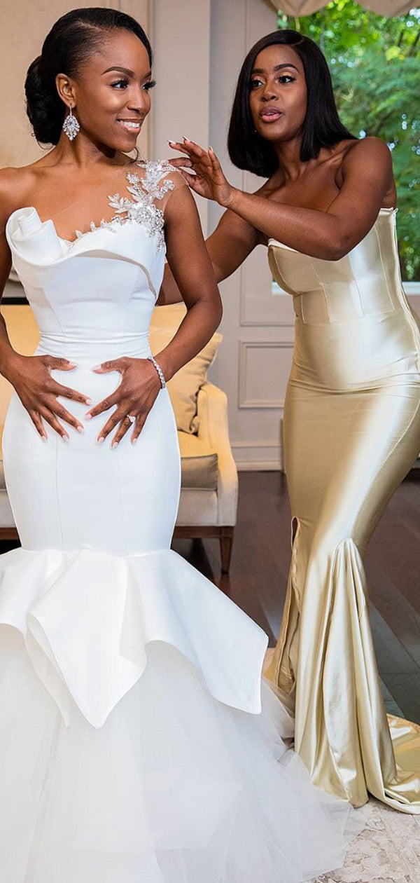 Bridesmaid fishtail dresses outlet