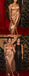 Gold Sapghetti Strap Halter Side Slit Sexy Prom Dresses.PD00231
