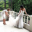 Gorgeous Beading Lace Sweetheart Strapless Mermaid Wedding Dresses, AB1520