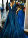 Gorgeous Royal Blue Beading Rhinestone Ball Gown Backless Formal Evening Party Prom Dresses,PD00031