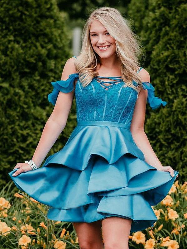Ice blue 2025 homecoming dresses
