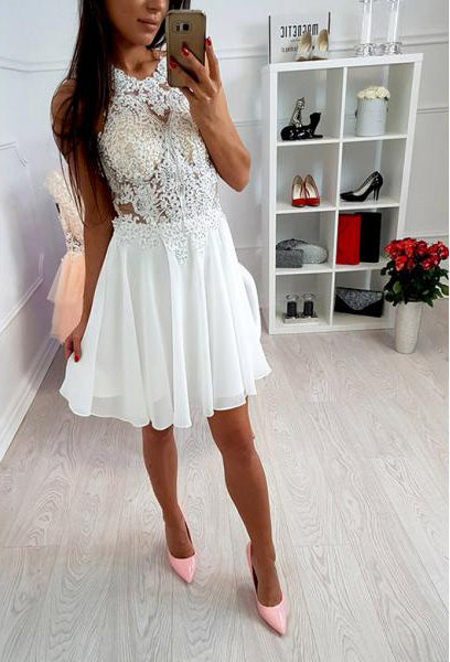 knee length dresses for ladies Spaghetti Straps Ivory Wedding Dresses Appliques Cross Back Wedding  Gowns,MW327
